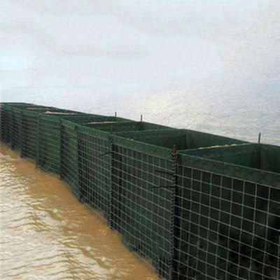 ISO المجلفن الجدار الرملي L10m الحاجز الدفاعي يملأ الصندوق العسكري